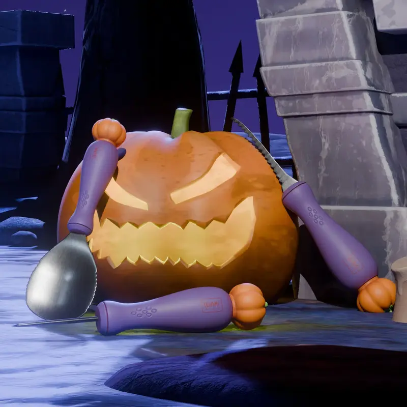 Legami Halloween Kit per Intagliare Zucca di Halloween – Carve & Scare