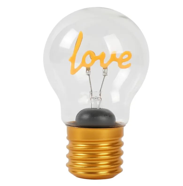 Lucetta a forma di lampadina Love