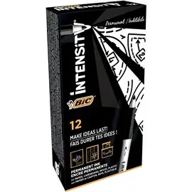 Marker Bic Intensity Nero punta tonda 12 pz.