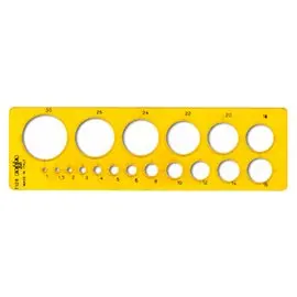 Maschera 7128 cerchiometro diam. 1x30 10 pz.