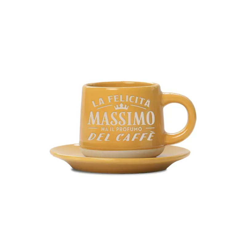 MASSIMO - TAZZINA DA CAFFE'+ PIATTINO ABBINATO