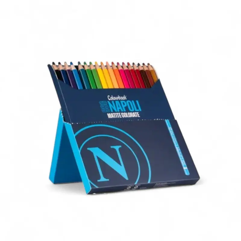 Matite Colorate SSC Napoli – Confezione da 18 Pastelli