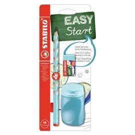 Matite Stabilo Easygraph Destrimani HB Azzurro + temperino e gomma