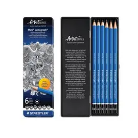Matite Staedtler Lumograph Set 6 gradazioni medie