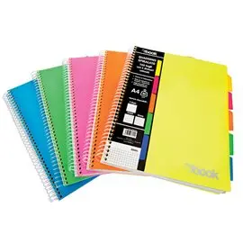 Maxi Spiral MyBook PPL 100 ff con separatori colorati