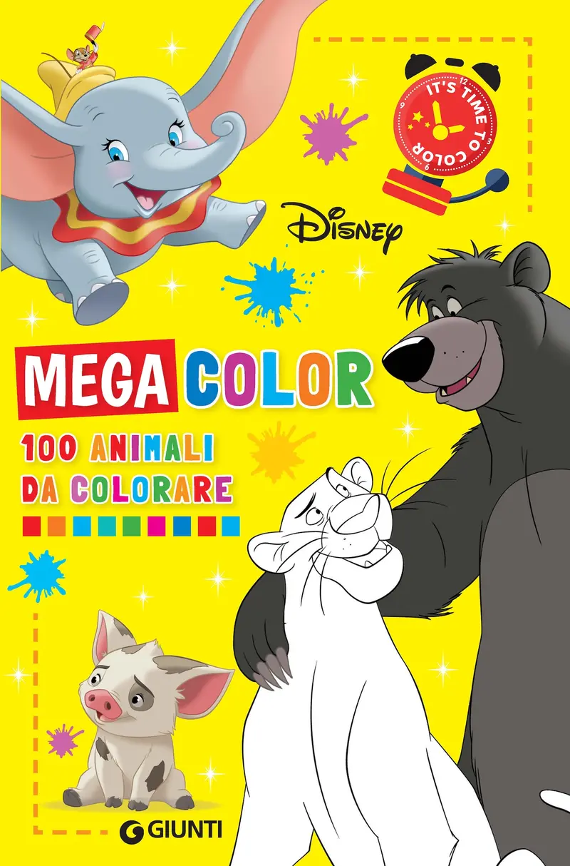 Mega color Disney 100 animali da colorare