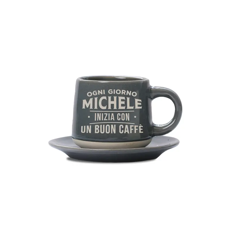 MICHELE - TAZZINA DA CAFFE'+ PIATTINO ABBINATO