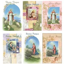 Mini Biglietti Cecami 26 Buona Pasqua Sacri PV20024BP/48