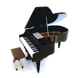 Mini Pianoforte a coda Black MIN-0139