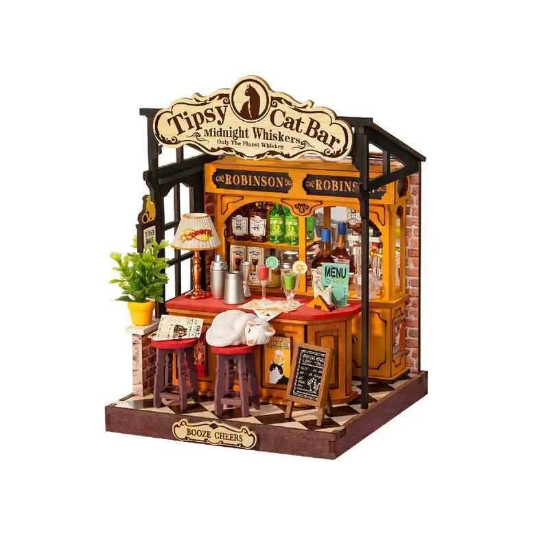 Miniature House - Tipsy Cat Bar
