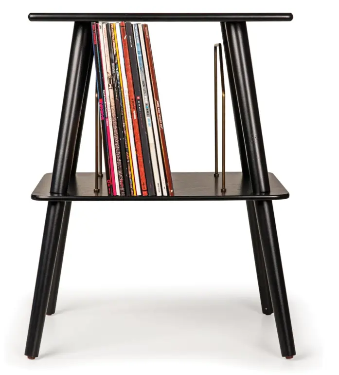 Mobiletto per Giradischi Legno Manchester Black