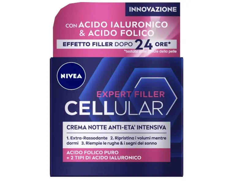 NIVEA Cellular Expert Filler Crema Notte Anti-Età Intensiva Antietà Cura del Viso