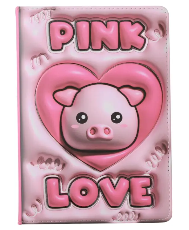 Notebook A5 PINK LOVE 3D
