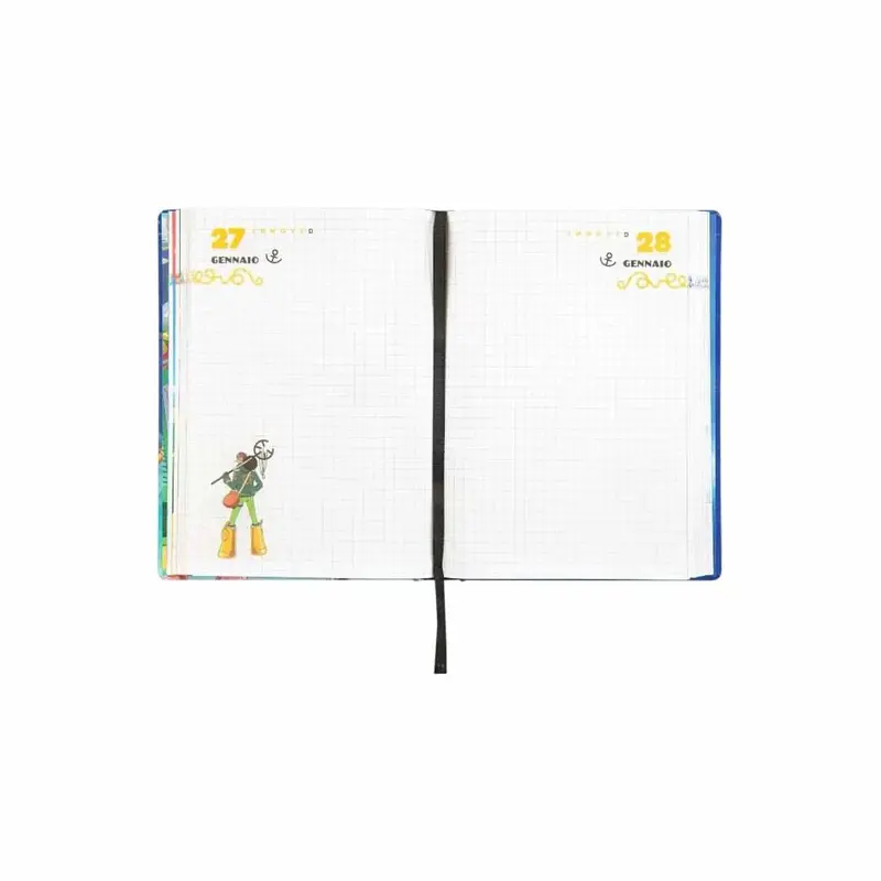 PANINI SCUOLA One Piece Diario 12 Mesi Standard Rosso o blu