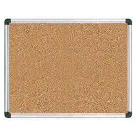 Pannello Sughero cornice Alluminio 60x90