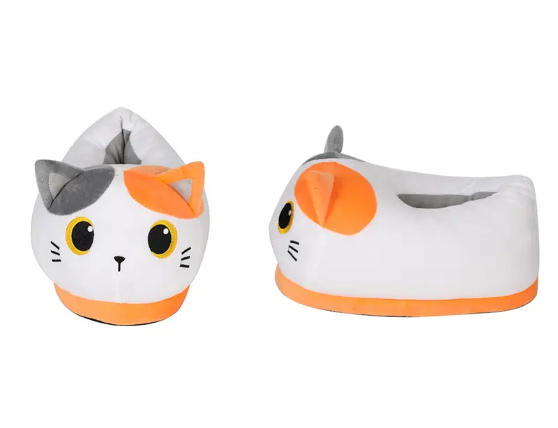 Pantofole Plush Gatto Bianco 36/49 EU taglia unica