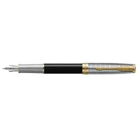 Parker Sonnet Metal Black GT Stilo F 18K 2119784