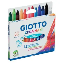 Pastelli a cera Maxi Giotto a 12