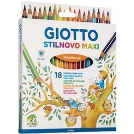 Pastelli Giotto Stilnovo Maxi Tri a 18