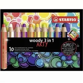 Pastelloni Stabilo Woody Arty Line 10 pz. + temp.
