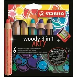 Pastelloni Stabilo Woody Arty Line 6 pz. + temp.