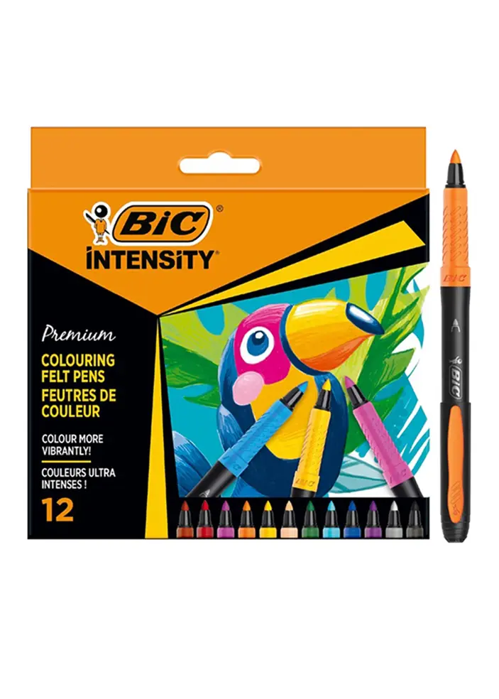 Pennarelli bic intencity premium 12 colori