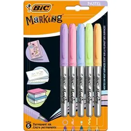 Pennarelli Bic Intensity Marker Pastel Color 5 pz