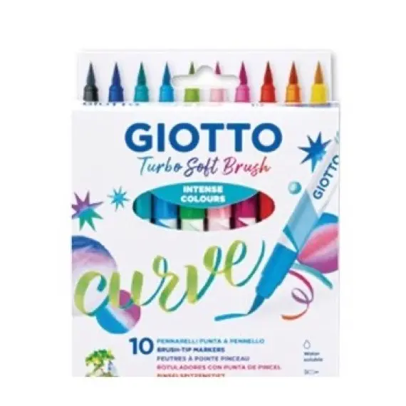 Pennarelli Giotto Turbo Soft Brush a 10