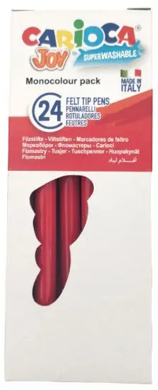 Pennarelli Joy Monocolore Carioca 24pz Lavabili