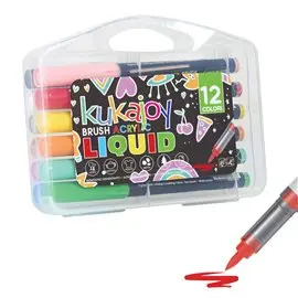 Pennarelli Kukajoy Brush Liquid Acrylic a 12