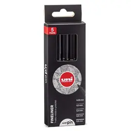 Pennarelli Pigment Uni Pin Set 5 pz.