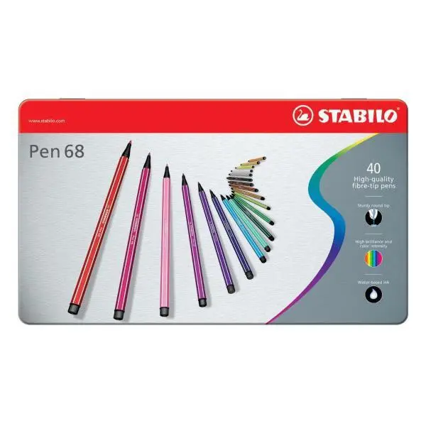 Pennarelli Stabilo Pen 68 - 40 pezzi