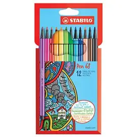 Pennarelli Stabilo Pen 68 a 12 scatola cartone