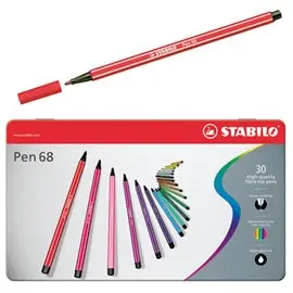 Pennarelli Stabilo Pen 68 Arty Metal Box a 10 6810-6