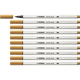 Pennarelli Stabilo Pen 68 Brush Ocra Scu 10 pz 568/89