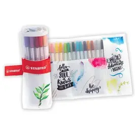 Pennarelli Stabilo Pen 68 Brush Rollerset IT568/18-41 a 18 colori