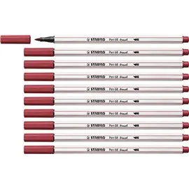 Pennarelli Stabilo Pen 68 Brush Rosso Scu 10 pz 568/50
