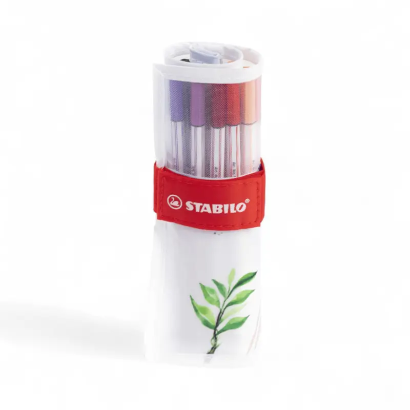 Pennarelli Stabilo Pen 68 Brush rotolo 18 colori