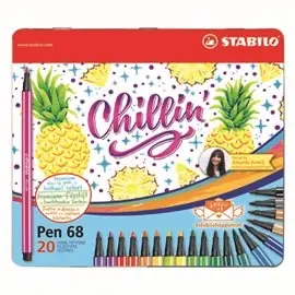 Pennarelli Stabilo Pen 68 Chillin Metalbox a 20 c