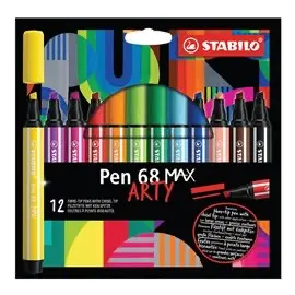 Pennarelli Stabilo Pen 68 Max a 12 Ast. Cart. 768/12-21