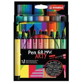 Pennarelli Stabilo Pen 68 Max a 18 Ast. Cart. 768/18-21