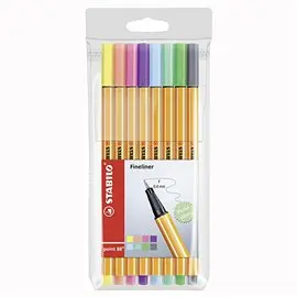 Pennarelli Stabilo Point 88 8 pz. Pastel 88/8-01