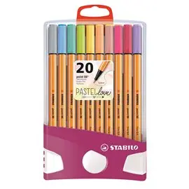 Pennarelli Stabilo Point 88 Pastel Parade BE8820-0311 a 20 colori
