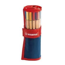 Pennarelli Stabilo Point 88 Rollerset 8825-021 a 25 colori