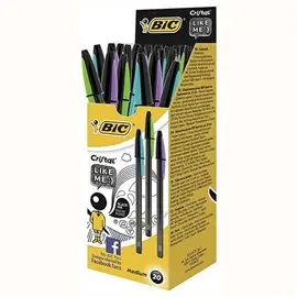 Penne Bic Cristal Like Me nero 20 pz.