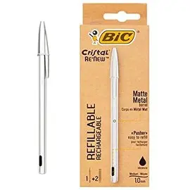Penne Bic Cristal Re New Argento