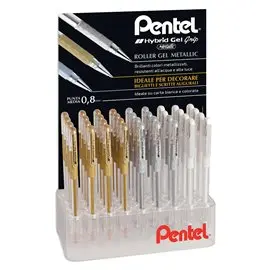 Pentel 26 Expo 0100743 Hybrid Gel K118 Oro/Arg. 48 pz.