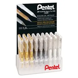 Pentel 26 Expo 0100745 Hybrid Gel K230 Oro/Arg/Bia 36 pz.