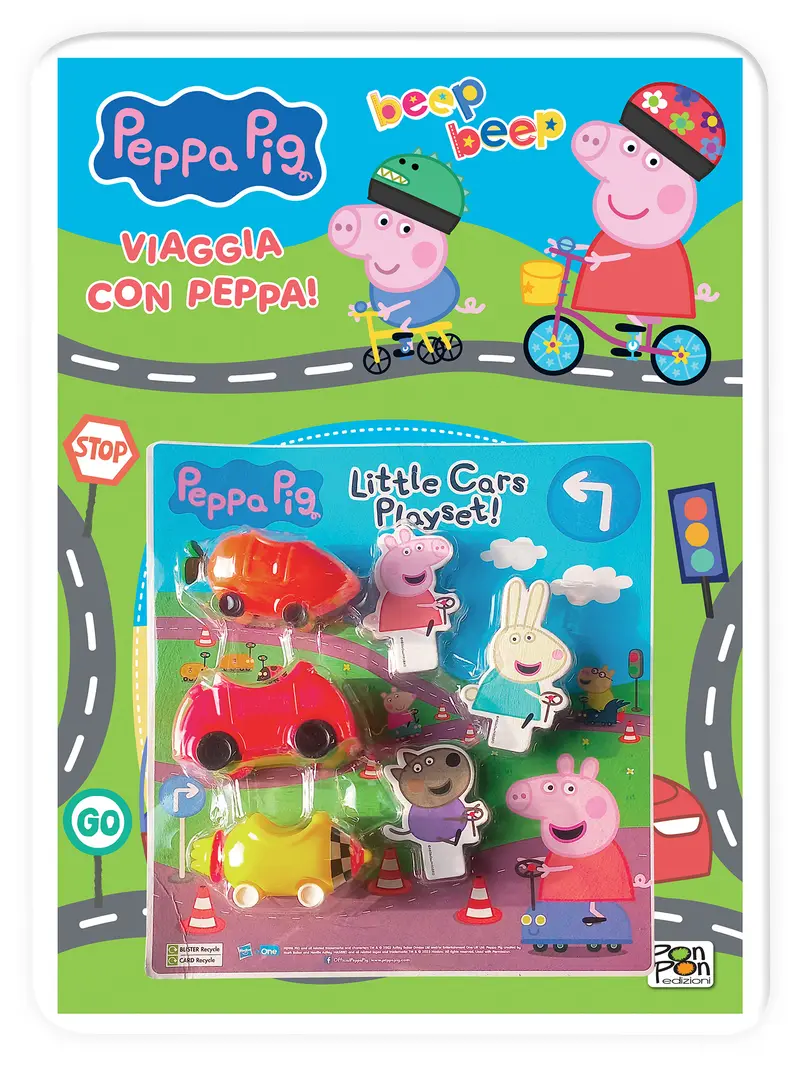 Peppa Pig. Activity con gadget. Beep beep. Viaggia con Peppa! + Set macchinine