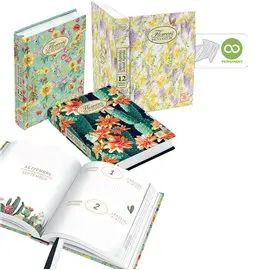 Pigna Diario non datato Nature Flower 12 Mesi